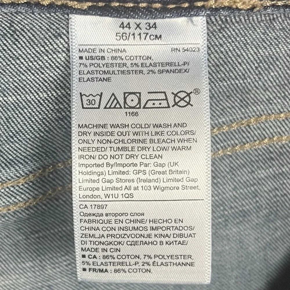 Banana‎ Republic Jeans Mens 44x34 Blue Skinny Fit Stretch Denim Pants Distressed